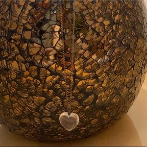 Tiffany heart shaped silver pendant